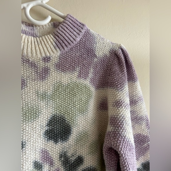 Madewell Tie-Dye Puff-Sleeve Sweater Size XL - Picture 3 of 6